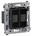 4402543 | USB зарядное устройство в стену, "Avanti", "Черный квадрат"